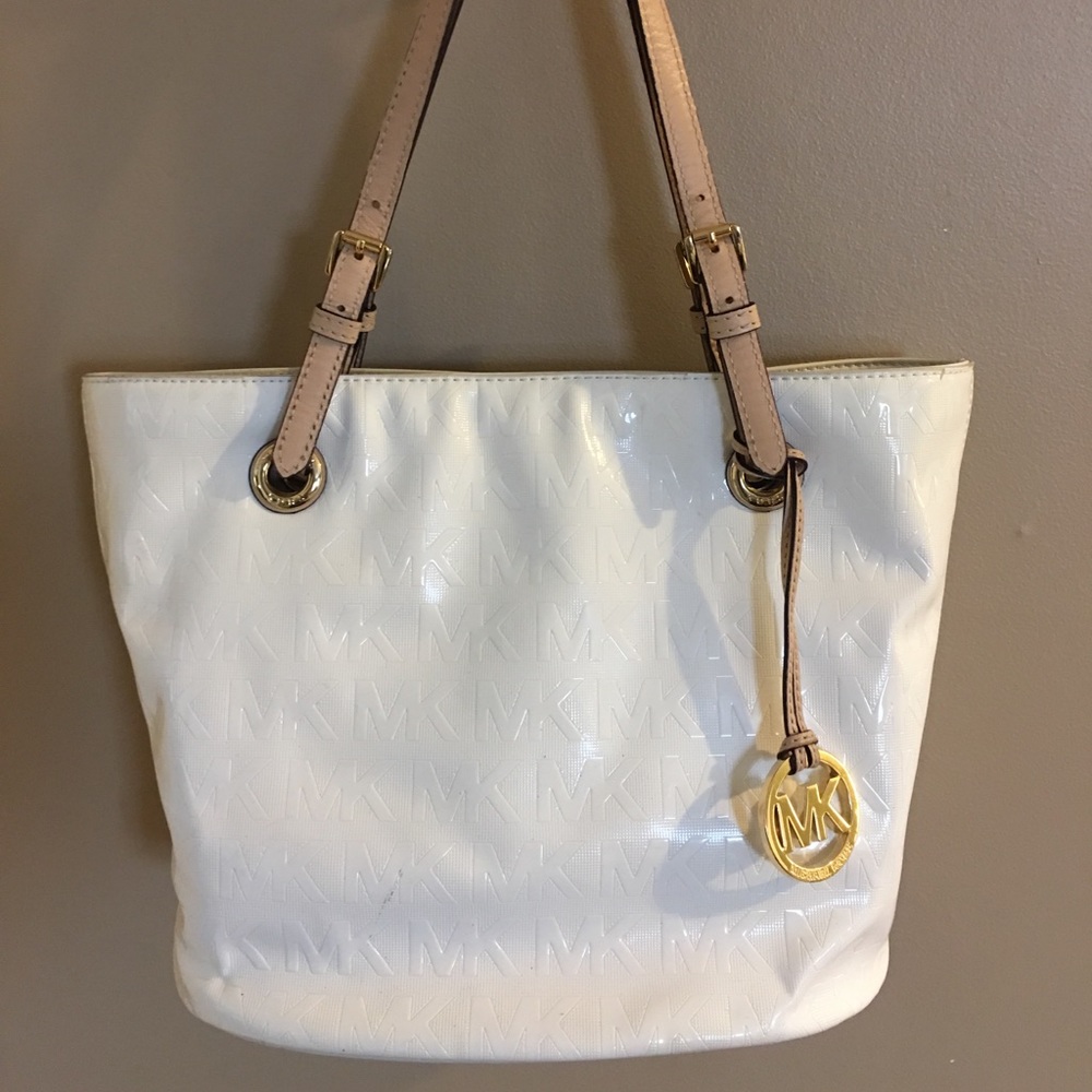 White Patent Michael Kors Purse